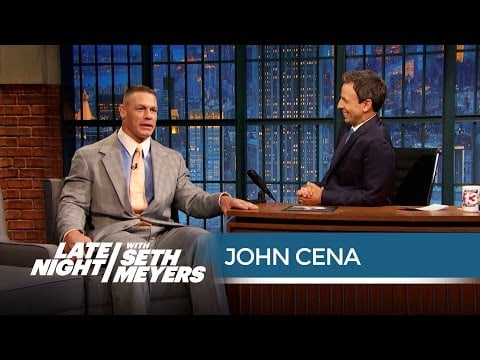 John Cena on Filming His Trainwreck Sex Scene - Late Night with Seth Meyers