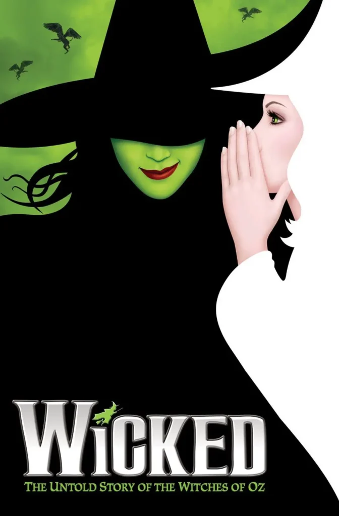 The original Wicked poster hides Elphaba’s eyes.