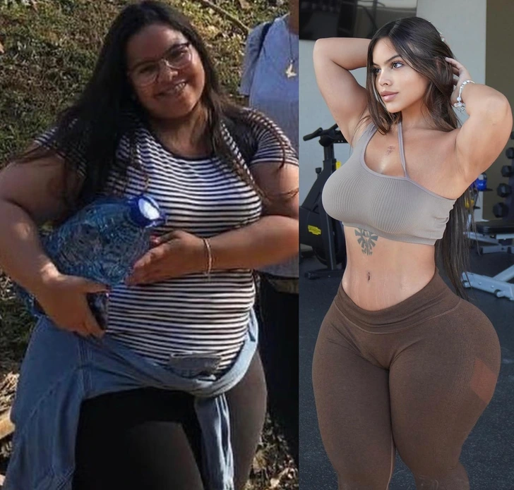 Gracie Bon has previously shared before and after pictures.